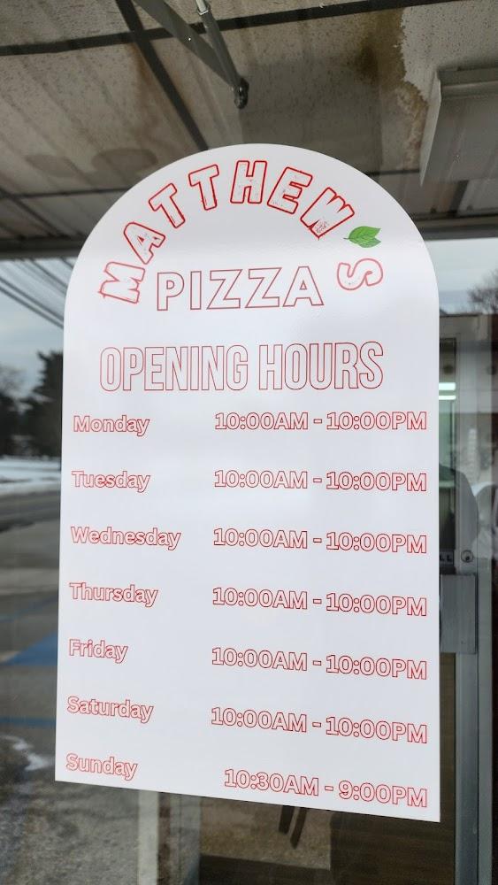Matthew's Pizza Menu image 4